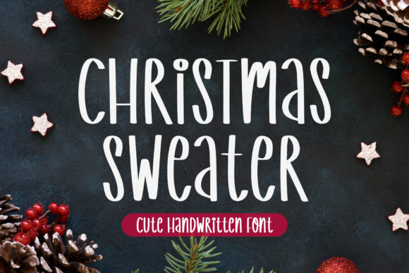 Christmas Sweater: A Playful Handwritten Font for Design
