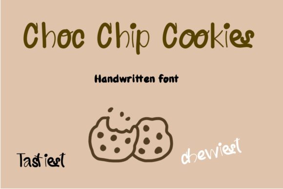 Getting to Know Choc Chip Cookies: A Handwritten Font Full of Warmth