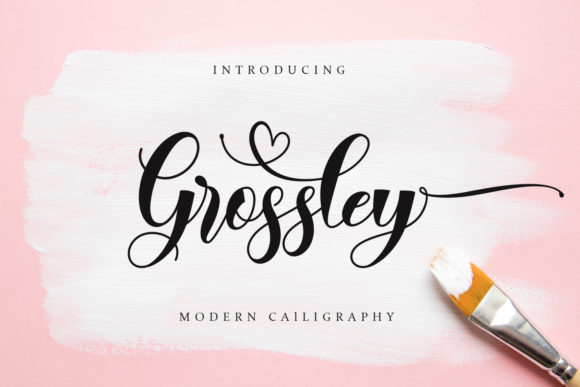 Grossley: A Calligraphy Font That Brings Handcrafted Elegance to Modern Design