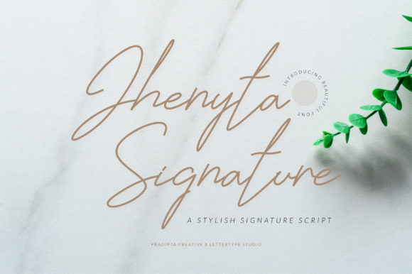 Jhenyta Signature: A Refined Handwritten Font for Personal and Professional Design Projects