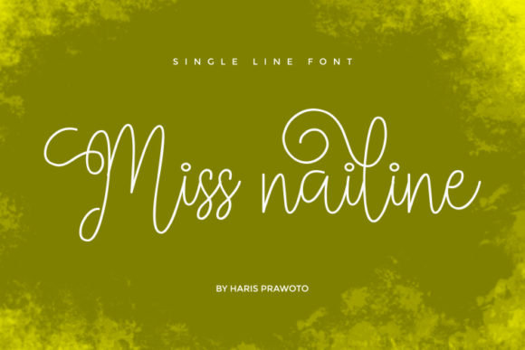Miss Nailine: A Handwritten Font That Adds a Soft, Personal Touch