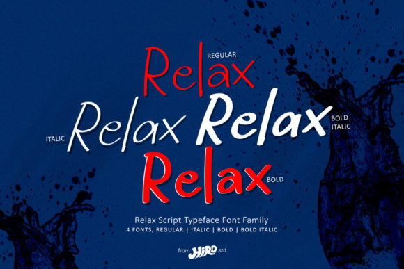 Relax Font: Casual Brush Charm for Versatile Design