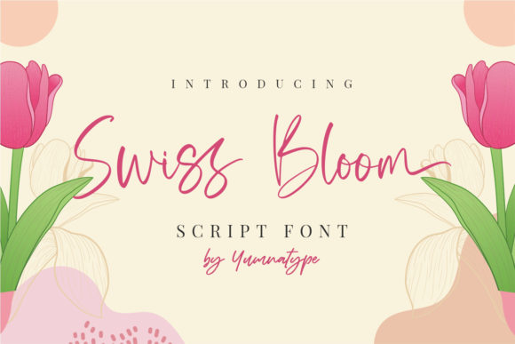 Swiss Bloom: Elegant Handwriting for Creative Projects