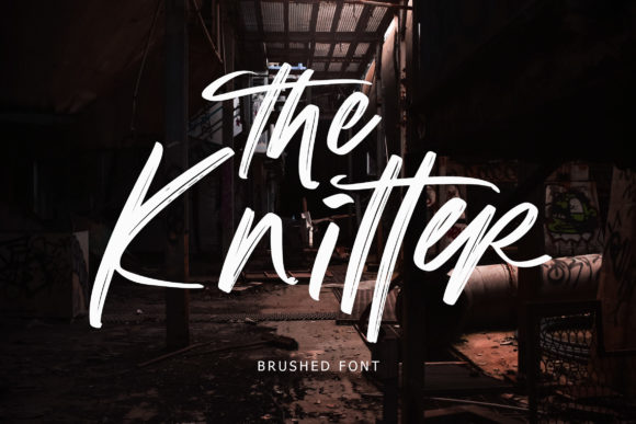 The Knitter: A Brushed Handwritten Font That Adds Depth and Authenticity to Modern Design